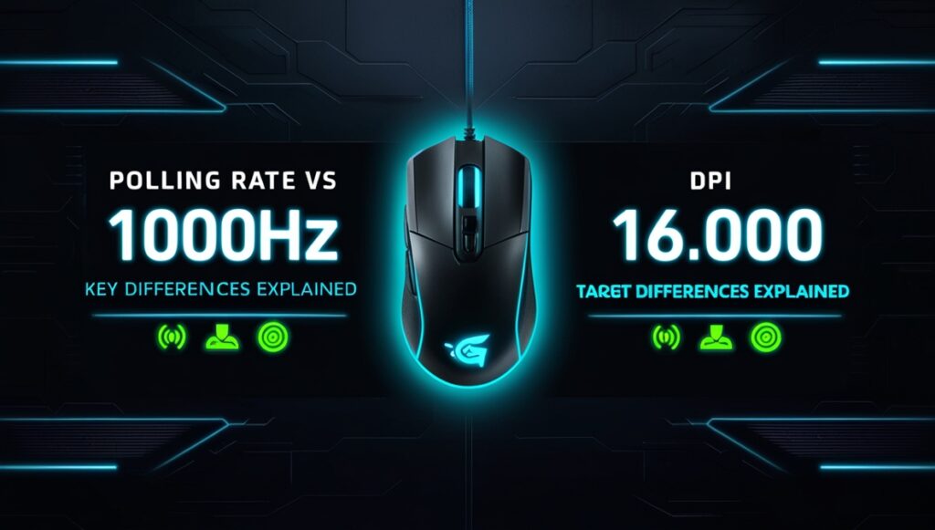 Polling Rate vs DPI: Key Differences Explained