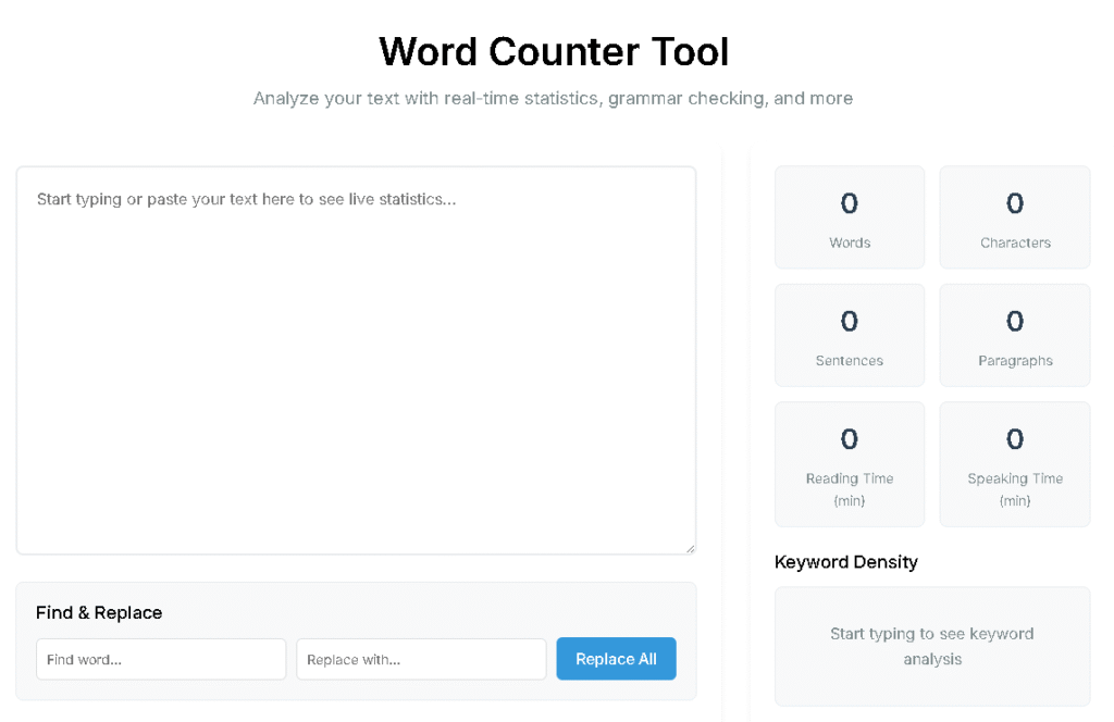 Free Word Counter 