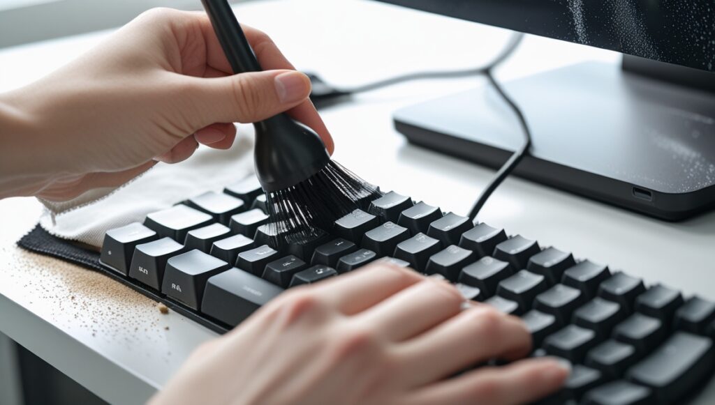 Inspect for Physical Issues and Clean Your Keyboard